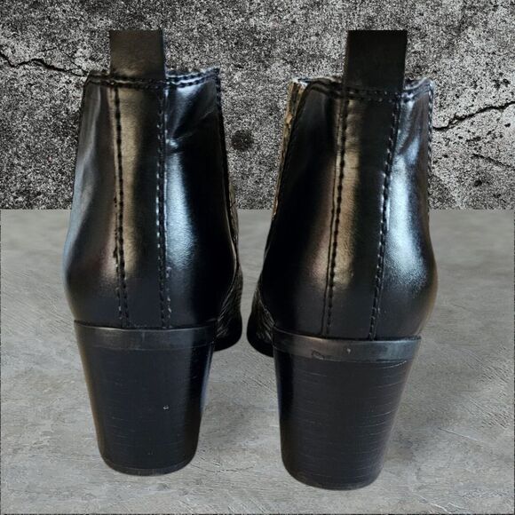 Marc Fisher‎ LTD Women's Unno Snake Print Pointed Toe Leather Boots Size 9.5 M - Picture 6 of 8